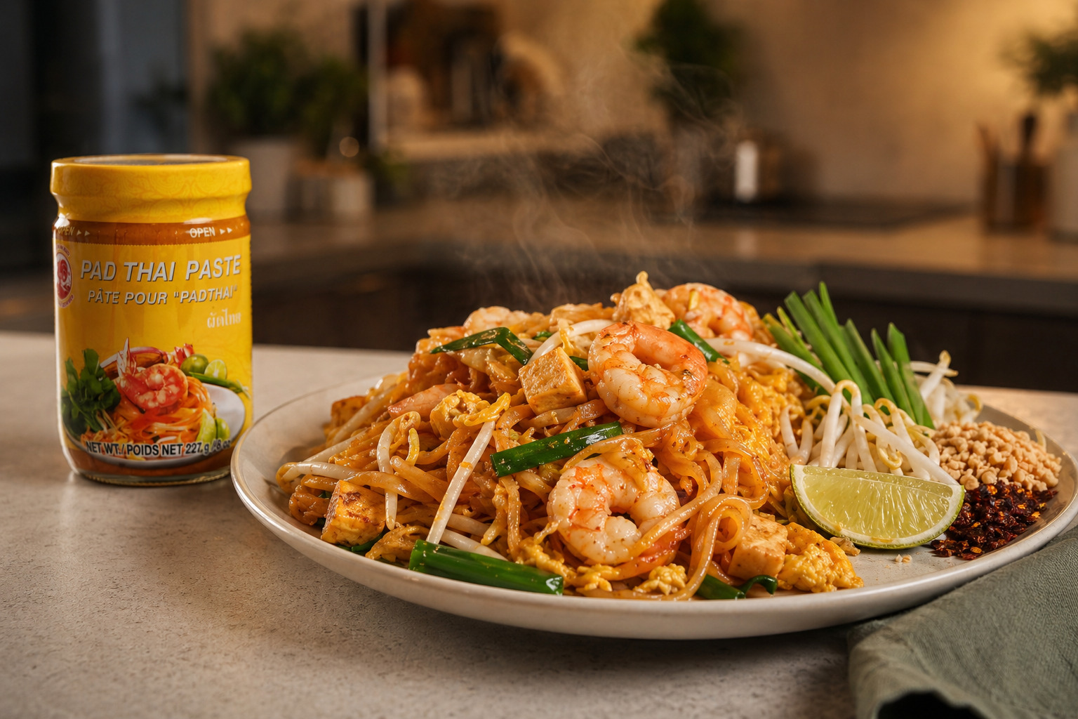 pad thai recept autenticka thajska kuchyne priprava doma chutne nudle s krevetami a arašidy